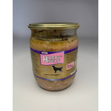 Мясо та ячна каша HappyPets HAIR&SKIN CARE/ Основний раціон для Собак 500 гр, с/б (8шт.) Мясо та ячна каша HappyPets HAIR&SKIN CARE/ Основний раціон для Собак 500 гр, с/б (8шт.)
