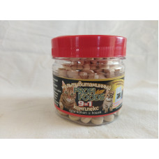TM PROFI FOODS Мультивітамінний комплекс 9 в 1 для кошенят та котів 200таб.(Банку) TM PROFI FOODS Мультивітамінний комплекс 9 в 1 для кошенят та котів 200таб.(Банку)