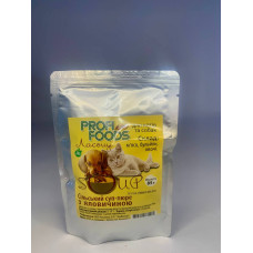 ТМ PROFI FOODS Сільський суп-пюре з яловичиною для Котів та Собак 85гр ТМ PROFI FOODS Сільський суп-пюре з яловичиною для Котів та Собак 85гр